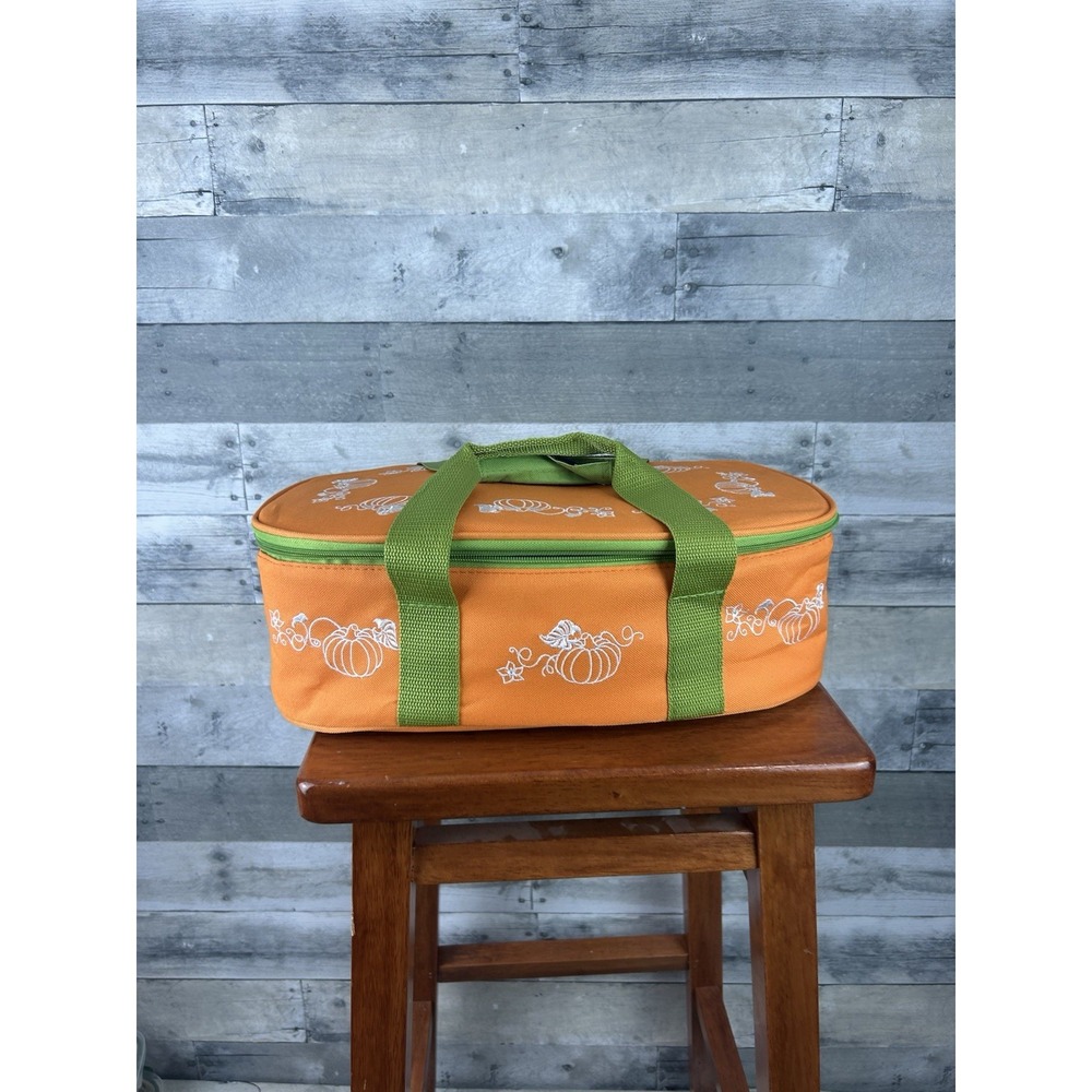 Temp-tations Pumpkin Patch Casserole Dish Set with Rack & Carry Case